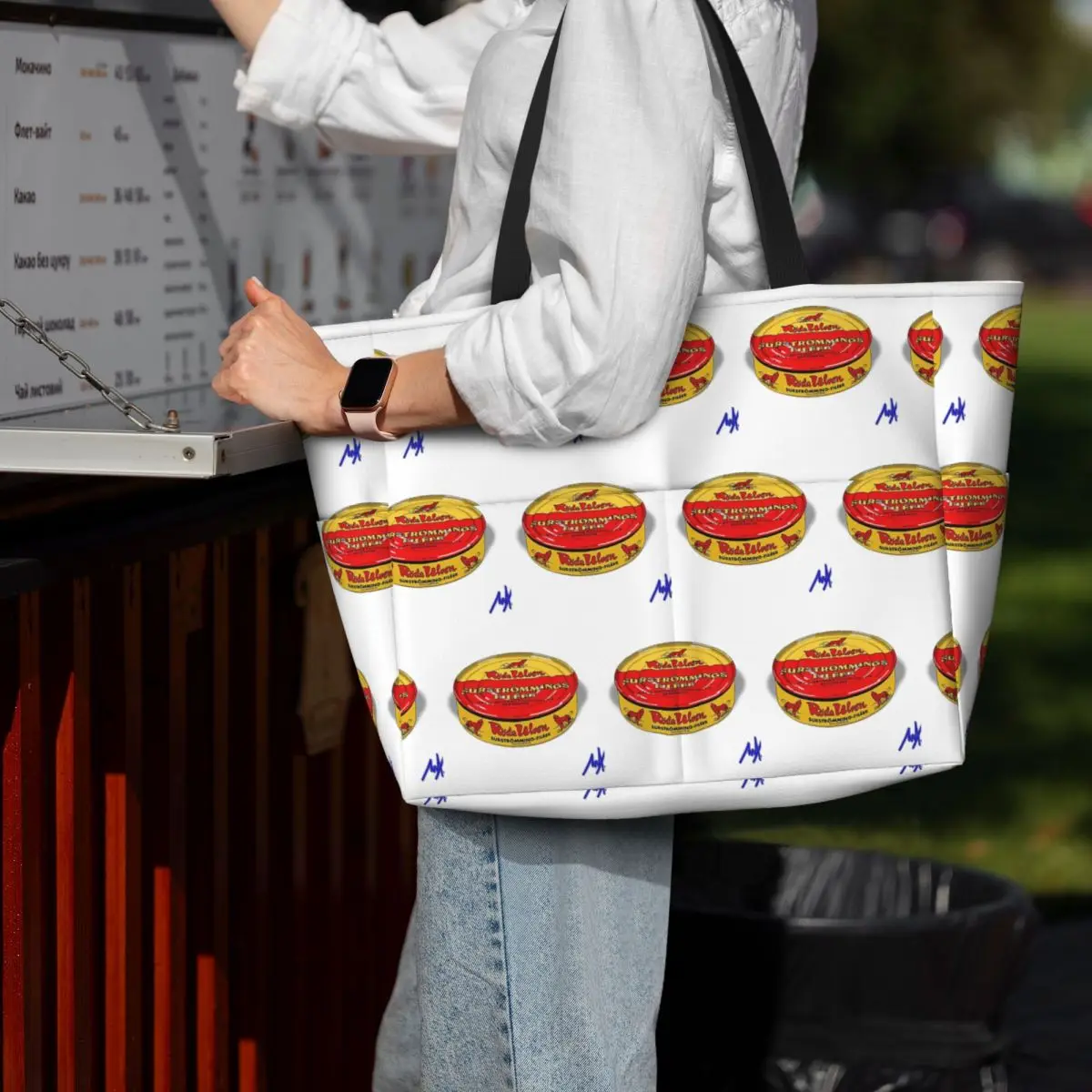 

Surstromming Beach Tote Bag Sport Gym Yoga Duffle Large Tote Bag Women Travel Bag Fitness bag