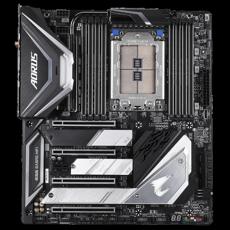 

used FOR GIGABYTE X399 AORUS XTREME 128GB AMD AM4 HDMI Motherbroad Test ok