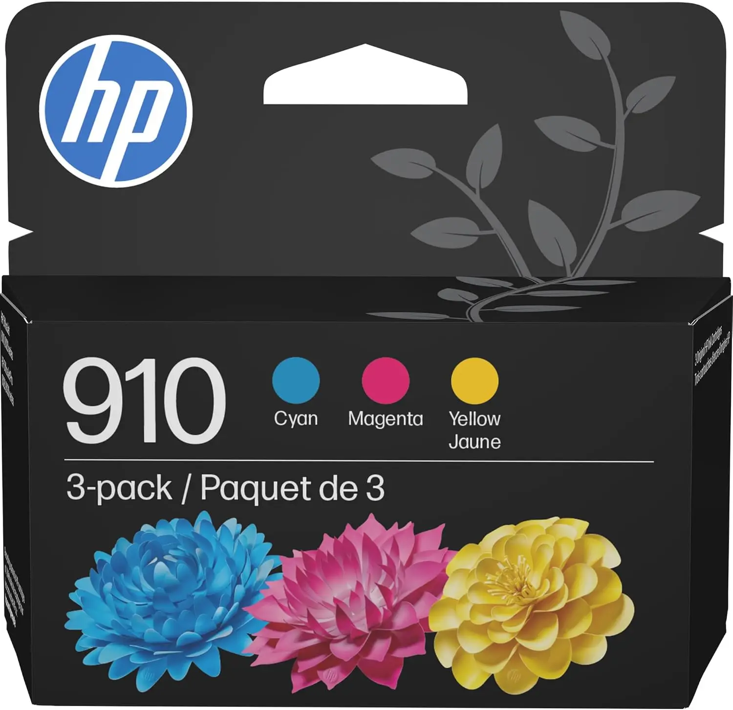 

HP 910 Cyan, Magenta, Yellow Ink Cartridges (3-Pack) for OfficeJet 8010, 8020 Series, Instant Ink Eligible