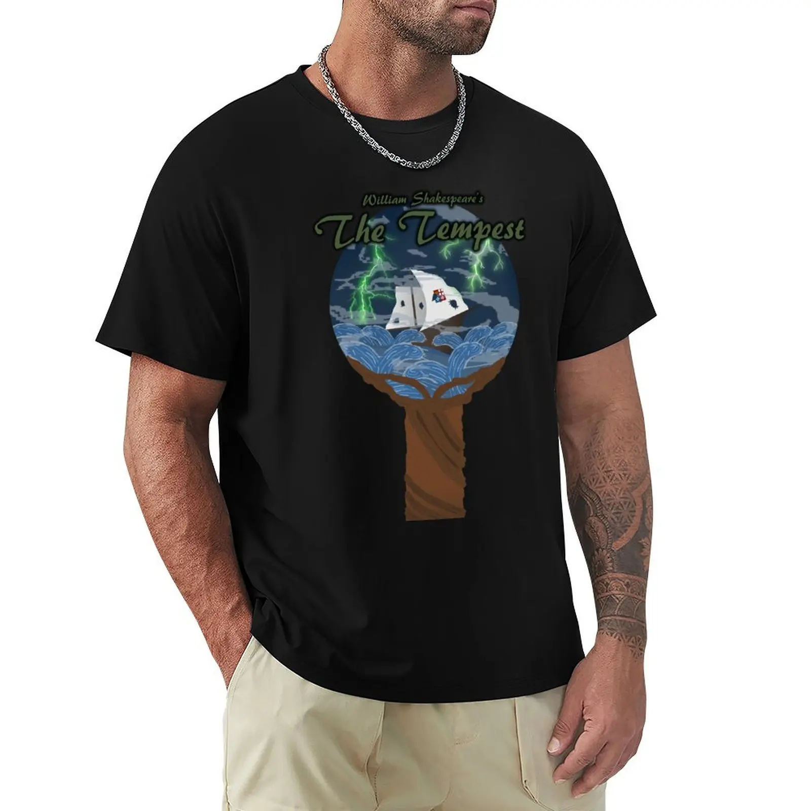 William Shakespeare's The Tempest T-Shirt Sports Casual Short Sleeve Cotton Tee