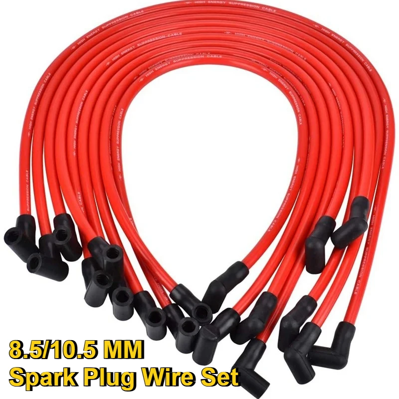 Zestaw przewodów zapłonowych Reliable-8.5/10.5 MM, SP10-390-1010, wysokowydajne przewody zapłonowe do AM General Isuzu HEI SBC BBC 35