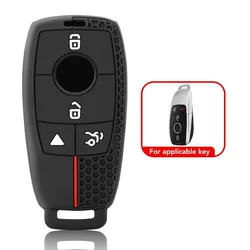 4 Button Silicone Key Cover Case for Mercedes Benz GLC 300 CLS CLK GLK GLC G Class CLA GLK350 GLA 250 C300 AMG GLC 300 2023