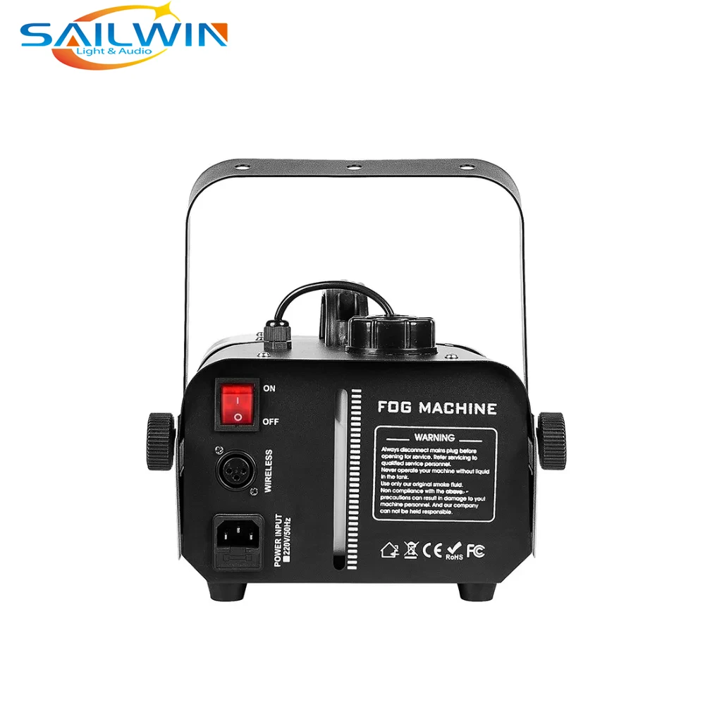 Machine à brouillard à distance sans fil avec lumières LED, pulvérisateur de fumée, voiture de ville, fête de Noël, scène, DJ, 900W