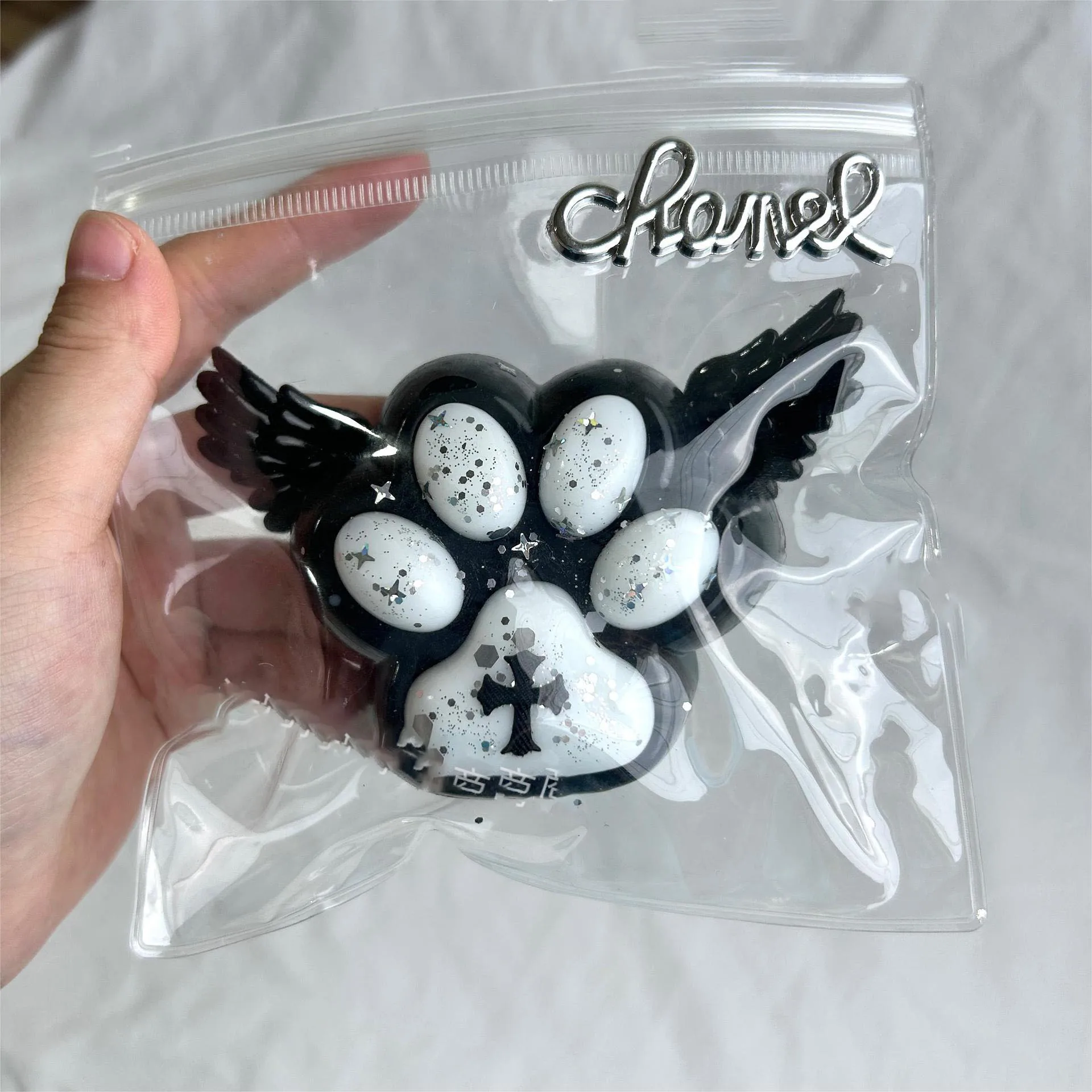 Fidgeting Toys Creative Demon Wings Cross Black Cat Paw Kitten Paw Halloween Mochi Taba SquishyNEW Cool Birthday Gift For Kids