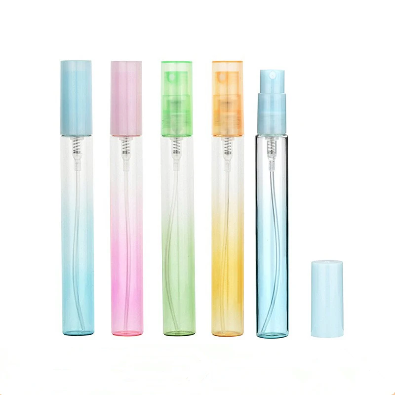 100pcs 10ml Spray Bottle Refillable Glass Portable Essential Oil Bottle Perfume Dispenser Bottle