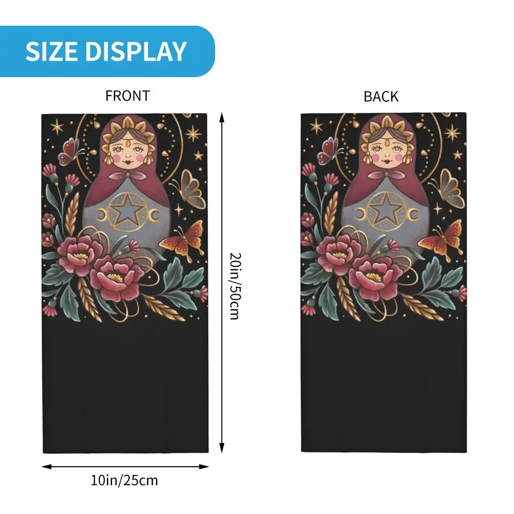 مسحور دمية الساحرة وشاح منديل الرقبة قناع الوجه البوليستر #5