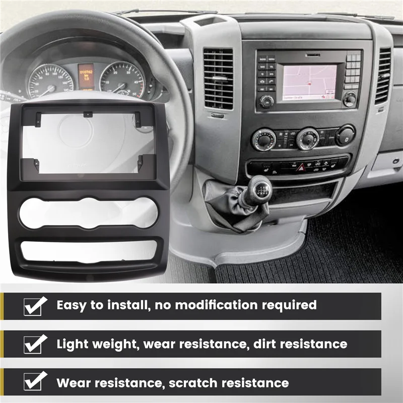 Voor MERCEDES Benz Sprinter (W906) Autoradio Fascia-Video Panel Speler Audio Frame Dashboard Mount Kit