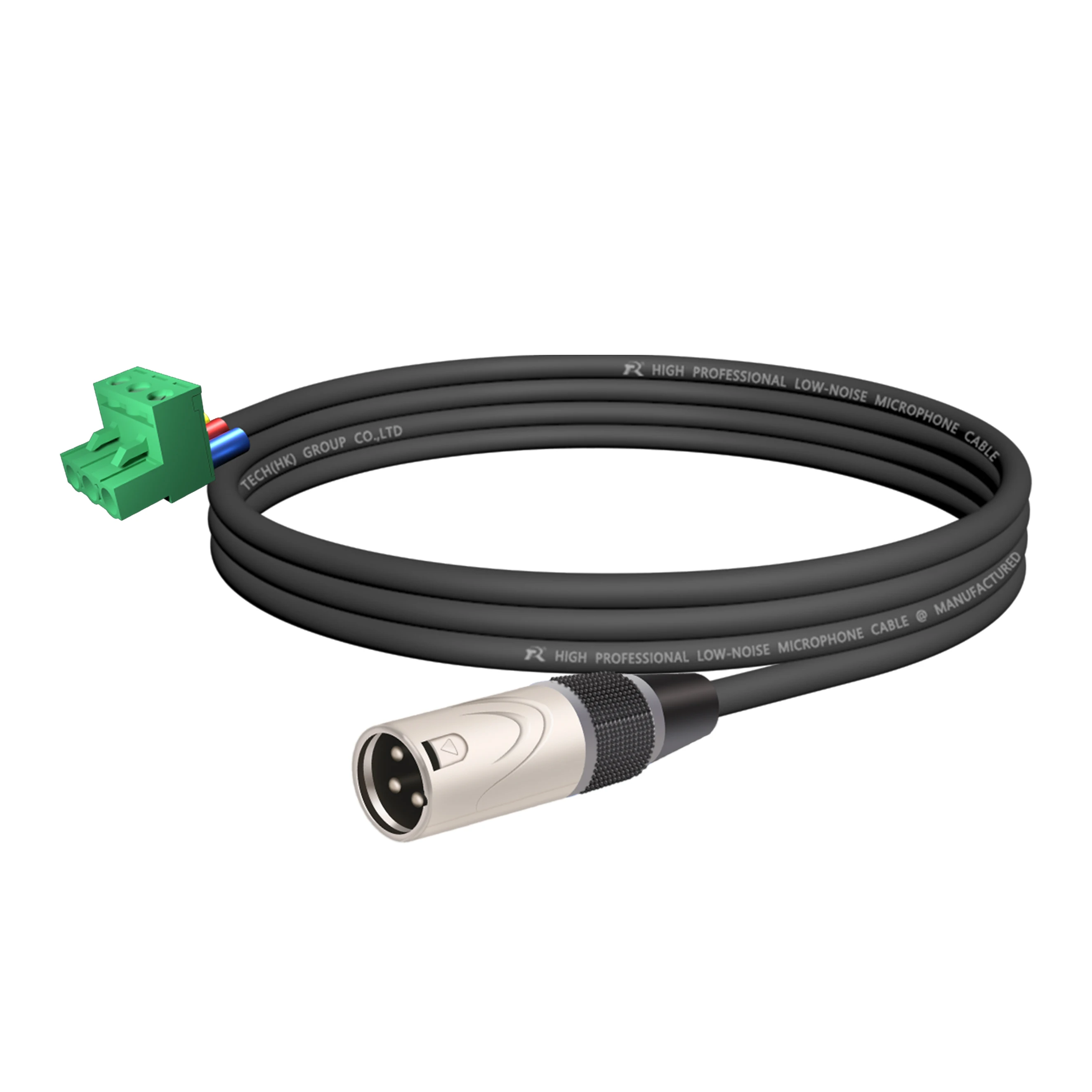 Phoenix-Terminal, direkter 3P-XLR-Anschluss, mit abgeschirmtem Kabel, silberfarbener Metallanschluss mit Anti-Zug-Hülse, zur Konvertierung von Audiogeräten – Detail 11