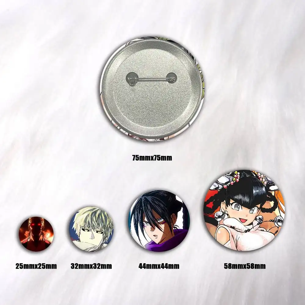 A-O-One P-Punch Man Cosplay COSTUME Badge Pin Tinplate Brooch Prop Xmas Gift Birthday Gift