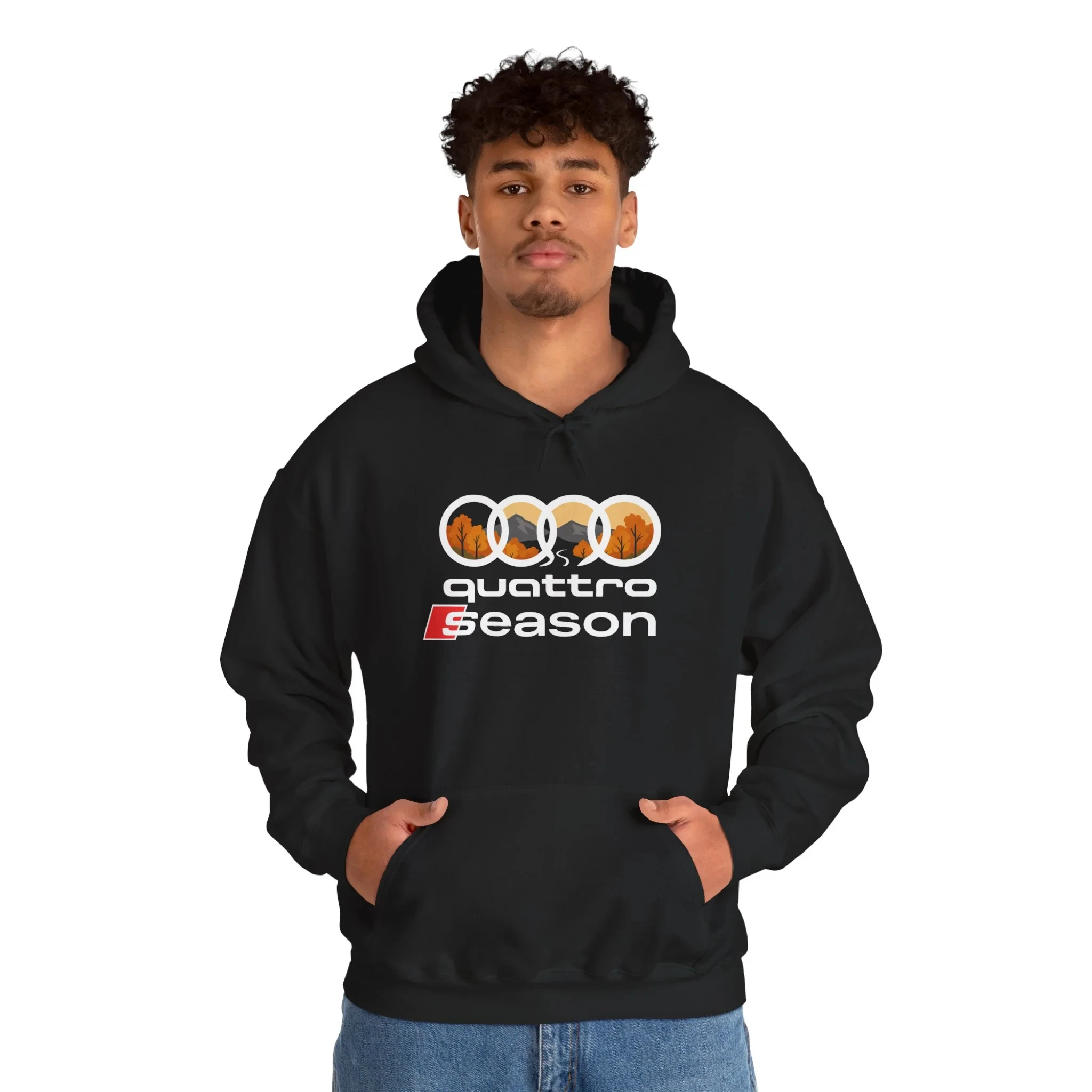 

Audi Quattro Season Printed Hoodie for Men and Women Clothing Fashion Street Sports Racing Hoodie Motorcycle Enthusiasts