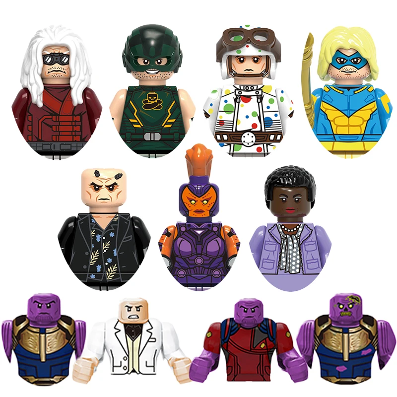 G0041-G0048 CR009-CR012 Mini Action Figures For Bricks Toy Gifts For Building Blocks Minifigures