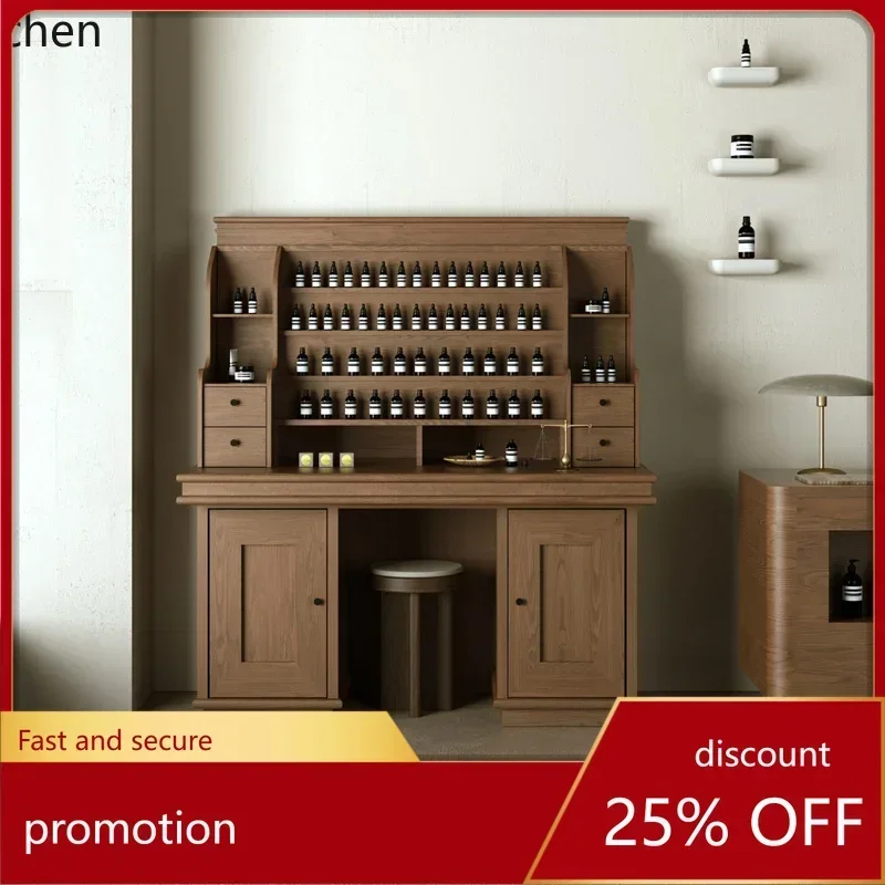 h27-  Display Cabinet Aromatherapy Studio Fragrance Desk Cosmetics Display Beauty Club Shelf