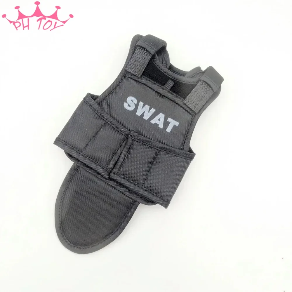 1/6 skala czarne kamizelki kuloodporne SWAT kamizelka taktyczna Model dla 12in mężczyzna Solider Action Figures akcesoria
