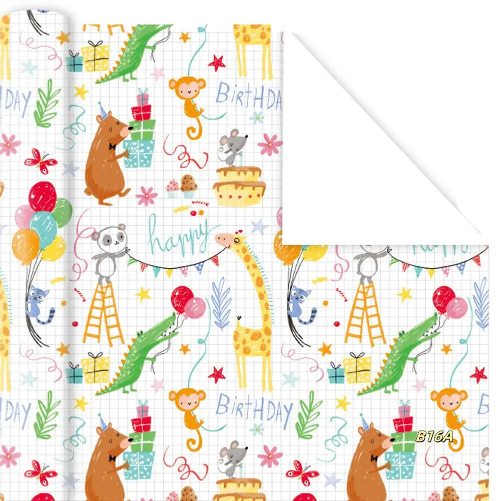 

10Pcs Wrapping Paper Sheets For Kids,Birthday Party Wrapping Paper Gift Wrap Papers,Present Gift Wrapping Paper
