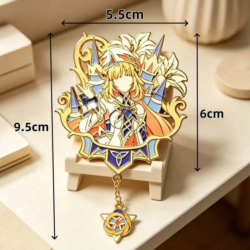 Genshin Impact Nicole Reeyn Doktor Cosplay Abzeichen Anime Il Dottore Arlecchino Halloween Party Kostüme Pins Rucksack Weihnachtsdekoration – Detail 11