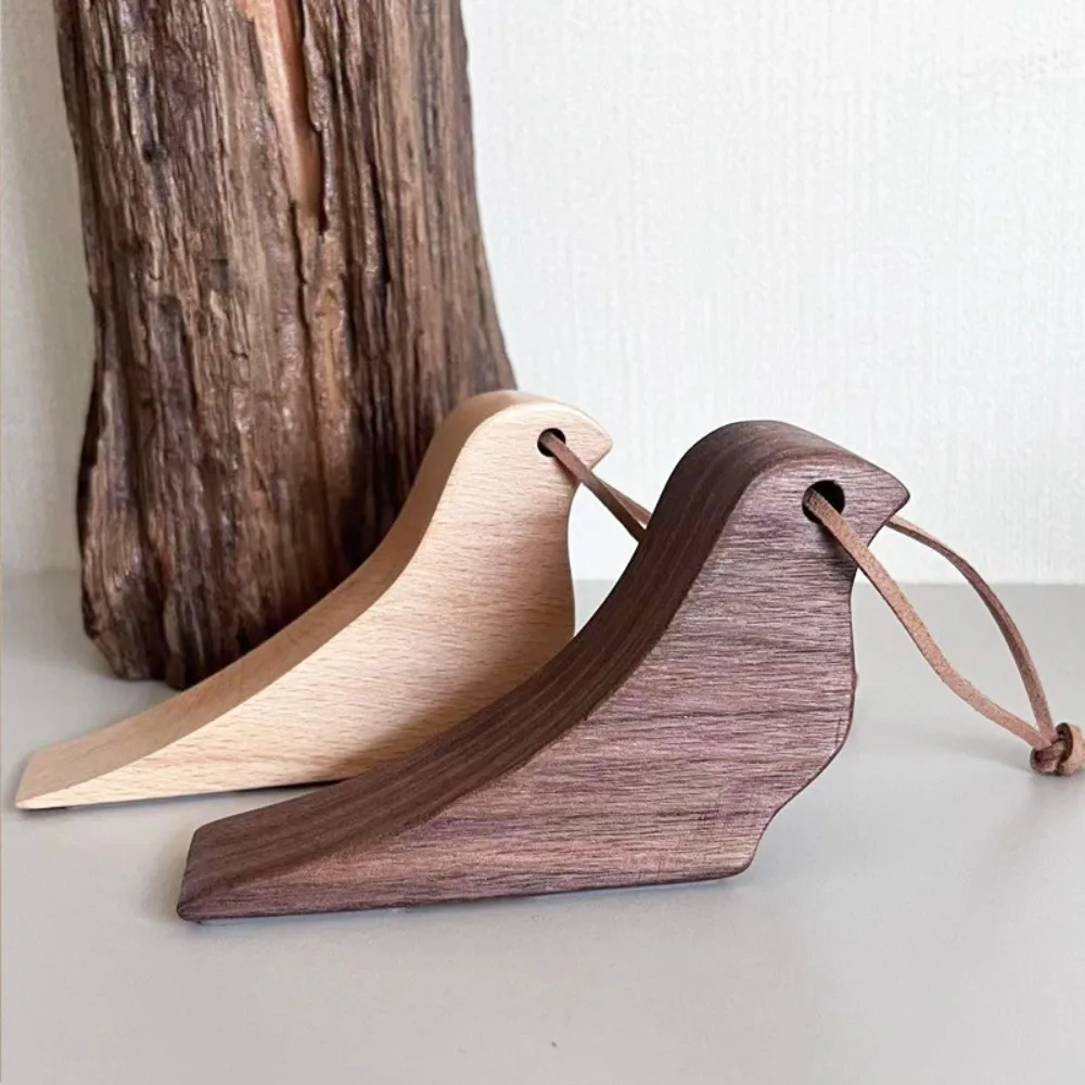 

Cute Door Holder Wooden Bird Door Stopper Floor Stop Door Rear Retainer Door Suction Windproof Door Wedge Wall Protector Home