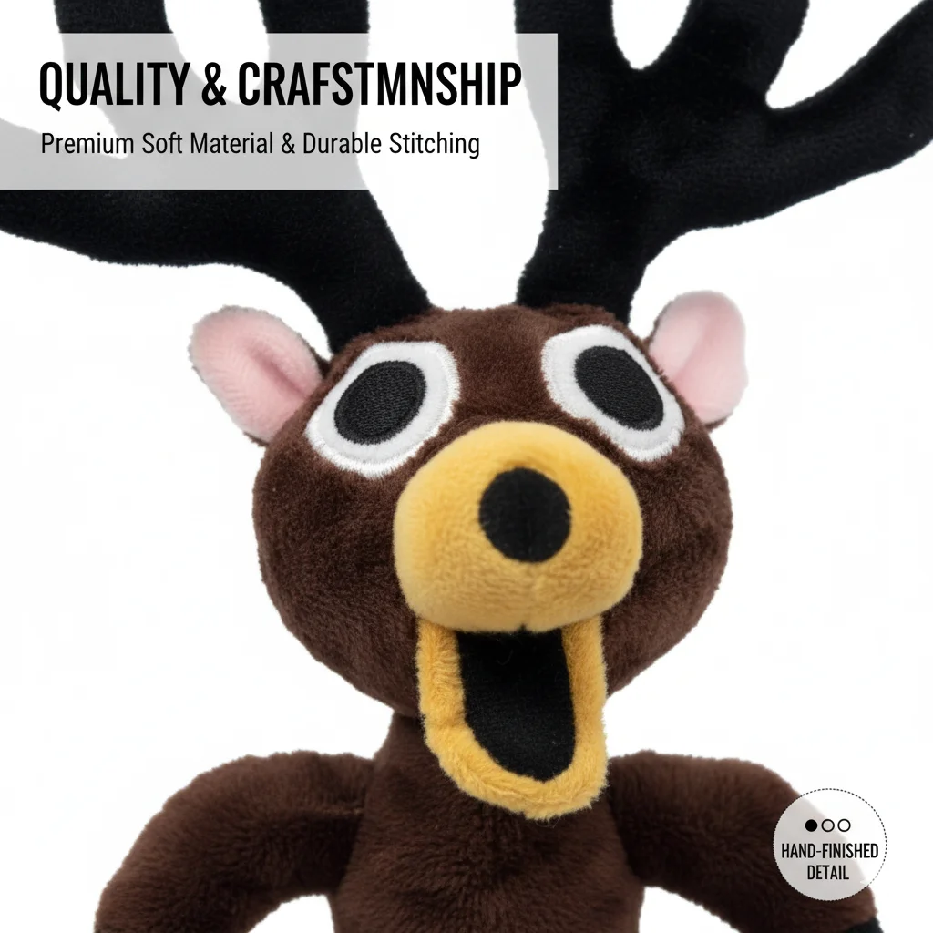 99 ليال في الغابات الغزلان ألعاب من القطيفة فيلم الحيوانات المحشوة الغزلان لعبة المشجعين هدايا عيد الميلاد لعب للأطفال هدايا الهالوين 2025