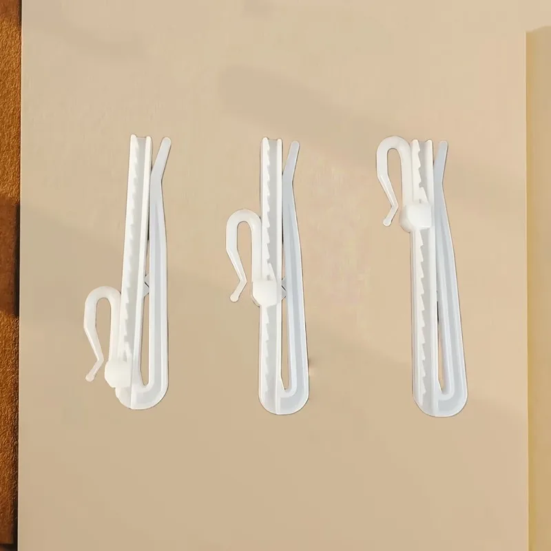 7cm Adjustable Curtain Hooks 76 pcs, Adjustable Height Design, Strong Load Support, for Living Room Curtains