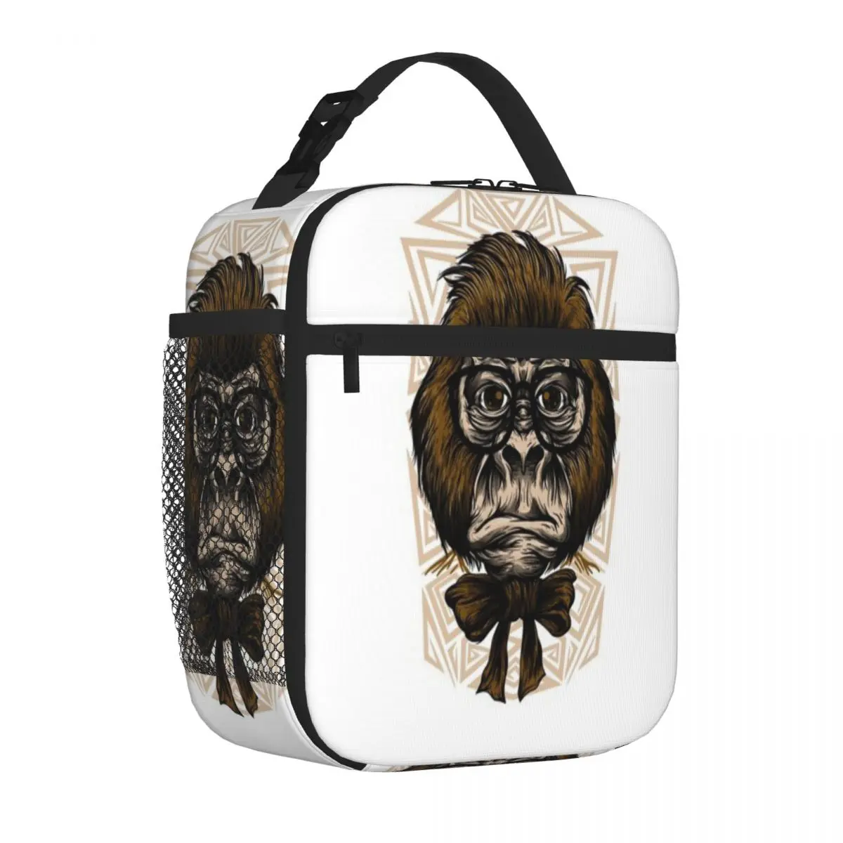 Hot Sale Monkey Face Minimal Decoration Camping Lunch Bag High School Insulated Lunch Bag