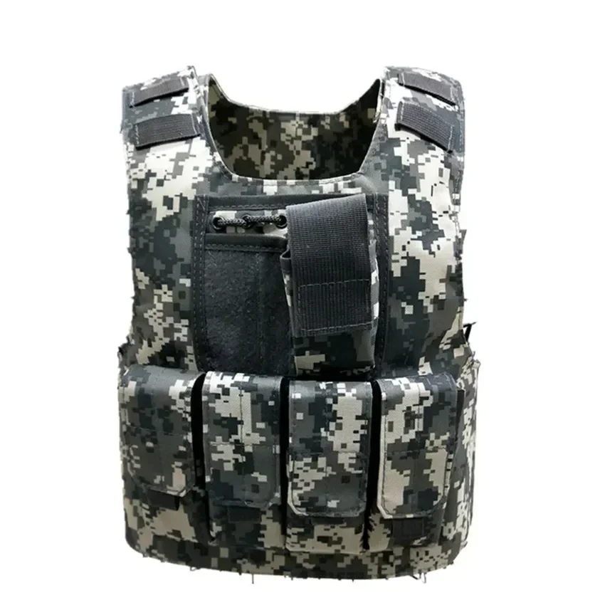 Tops Kids Military Armor Vest Army Tactical Special Bulletproof Soldier Camouflage Uniform Equipment Forces Combat Boys