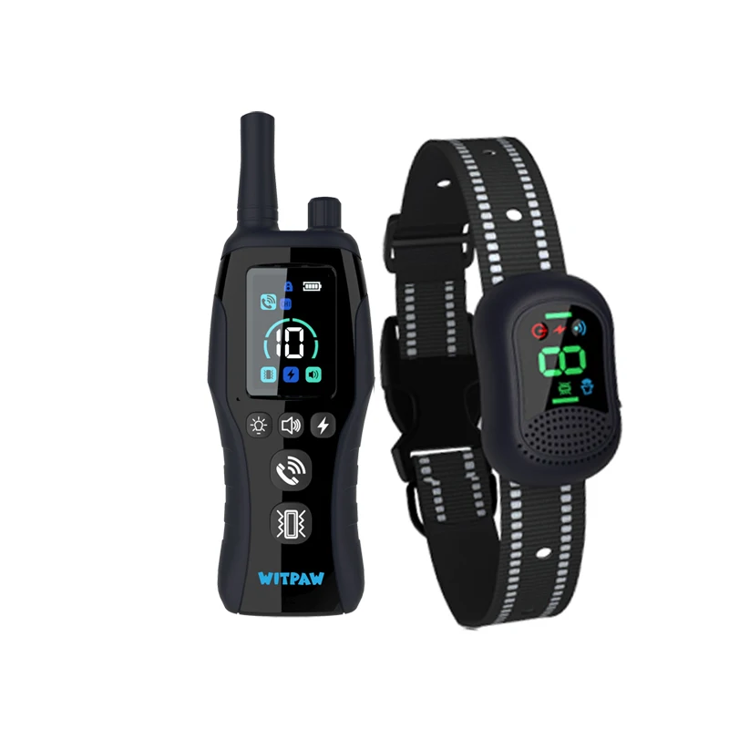 collier-de-choc-pour-chien-6500-pieds-collier-de-dressage-avec-telecommande-collier-electrique-etanche-avec-4-modes-d'entrainement-rechargeable-pour-chien