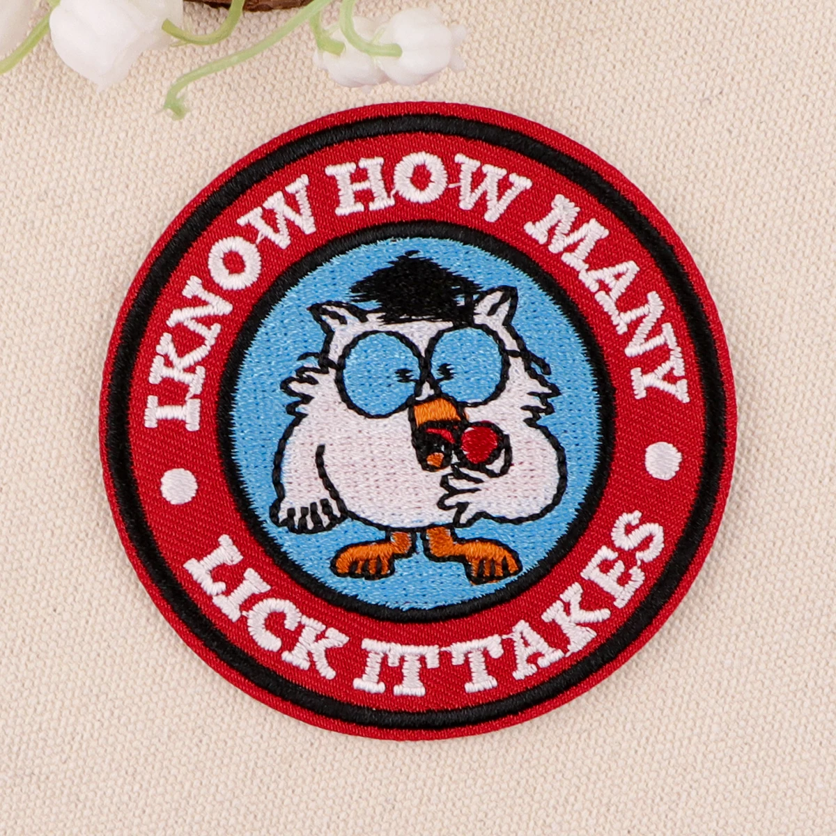 Cute Owl Embroidery Patch Funny Quotes Iron On Patches For Clothing Lollipop Thermoadhesive Patches