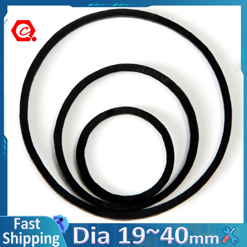 19 25 40mm Rubber Bands high elasticity industrial office use high temperature resistant black rubber ring