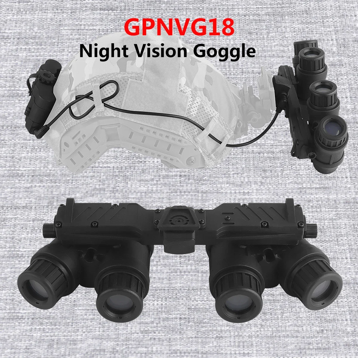 DUMMY Model NO FUNCTION Tactical Nylon GPNVG18 Night Vision Goggle With L4G24 Helmet NVG Mount Adapter