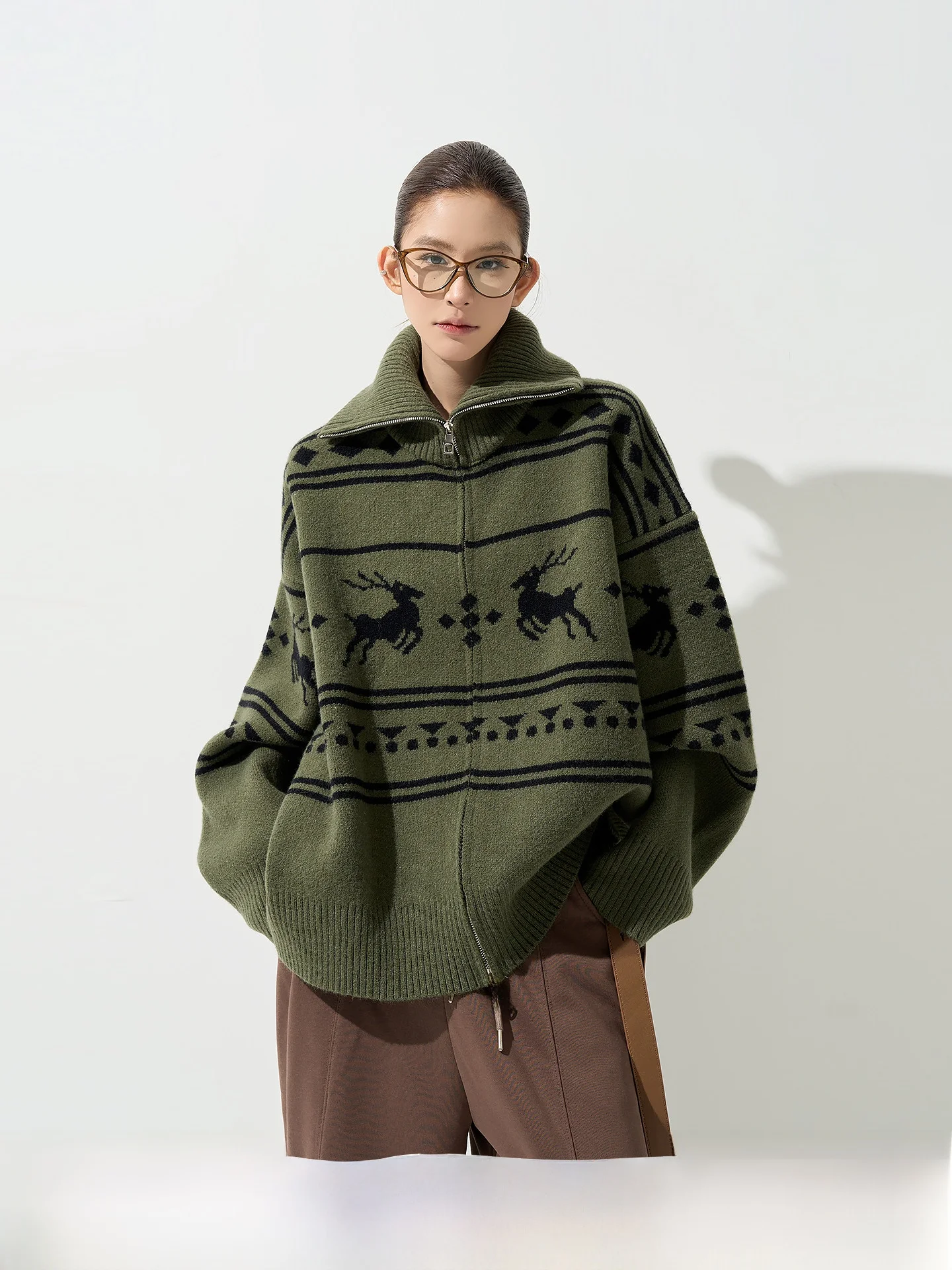 

Wutong Long Sve вязаный свитер пальто для пары свободного покроя осень-зима модный утягивающий кардиган топ для женщин