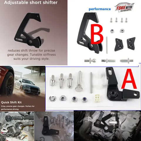 Quick Change Short Shifter Stainless Lever for 6-Speed 02M 02Q Audi TT MK1 MK2 MK4 A3 1.8T For Volkswagen MK5/MK6/MK7 Torque