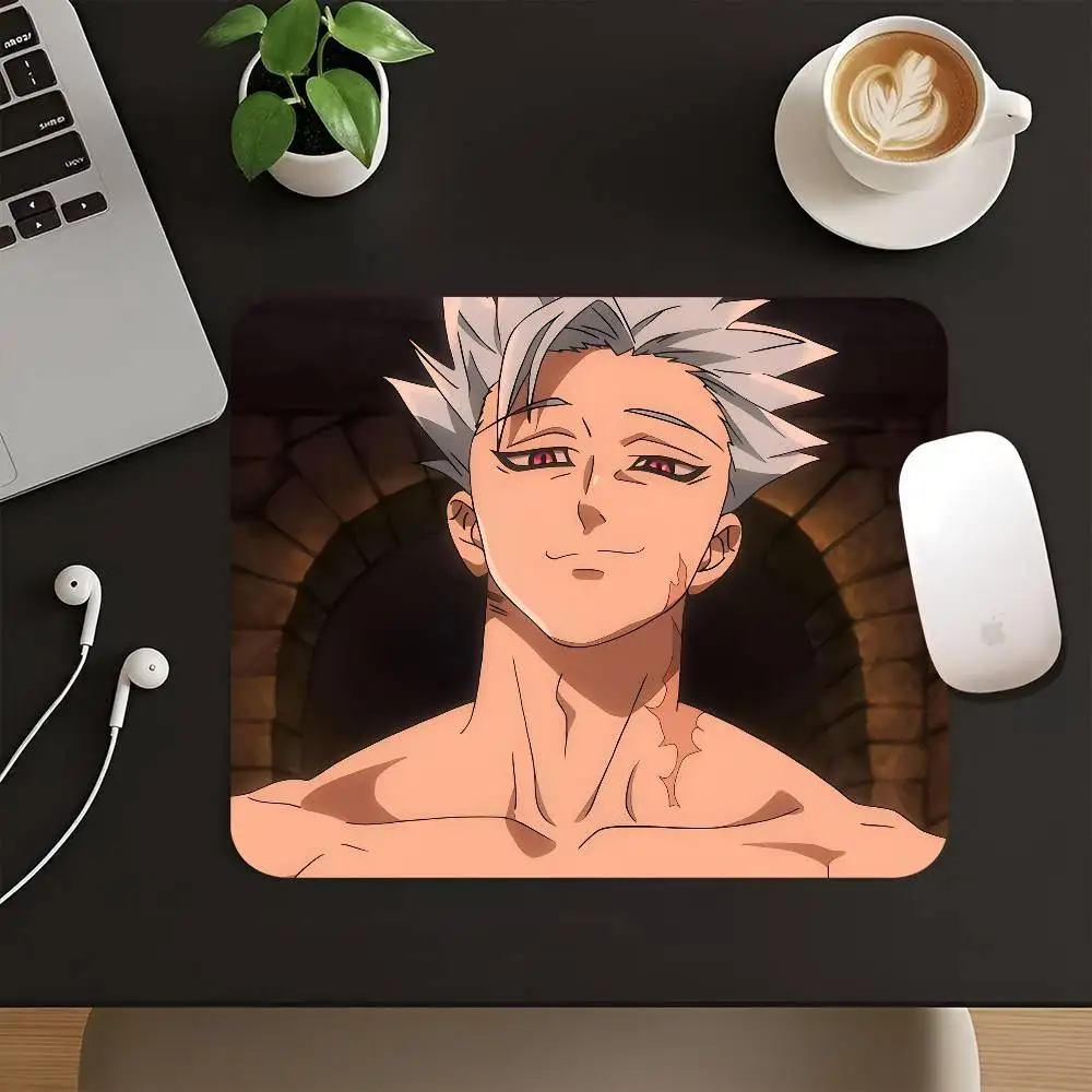 Ban Anime Cartoon Characters Mousepad Small LockEdge Mouse Pad For Gamers Computer Desk Pad Rectangular Anti-slip Rubber