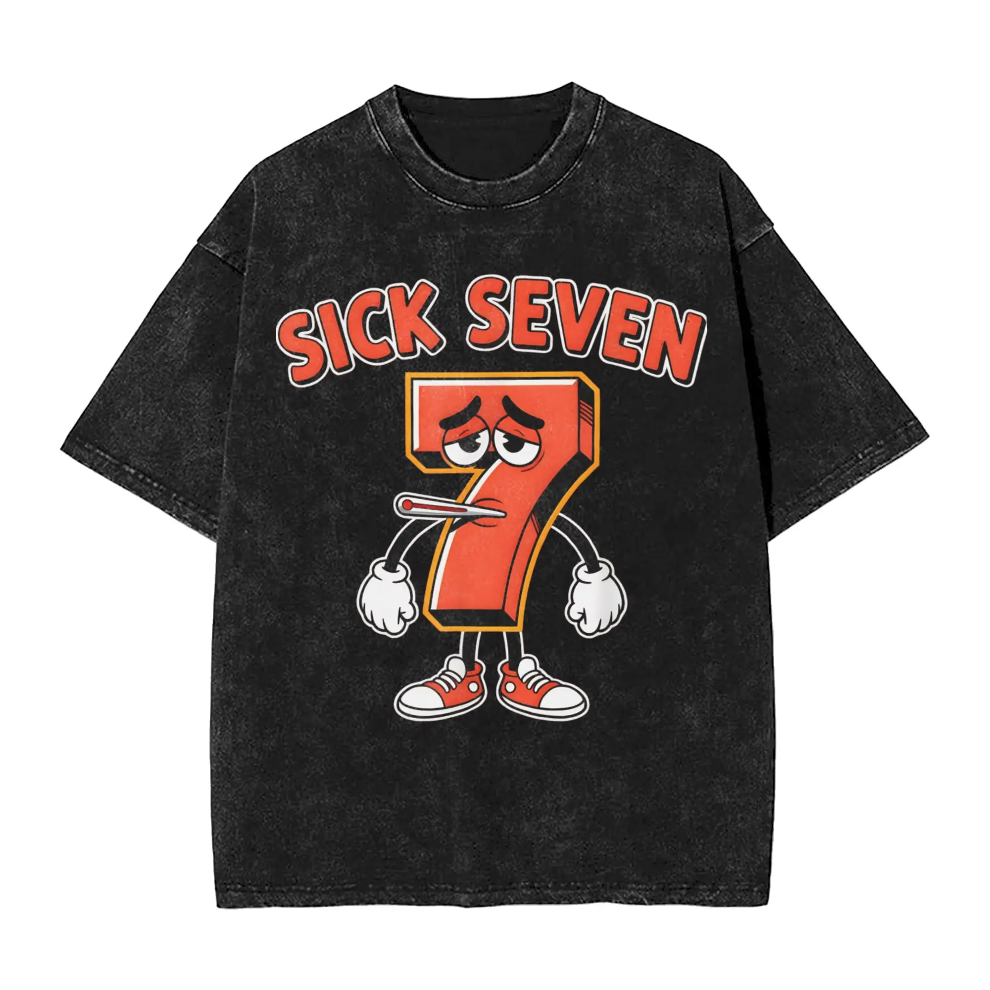 

Мужской костюм на Хэллоуин Sick Seven 67, забавные футболки с дизайном Wordplay, футболки, летняя винтажная футболка с круглым вырезом, повседневная футболка в стиле хиппи