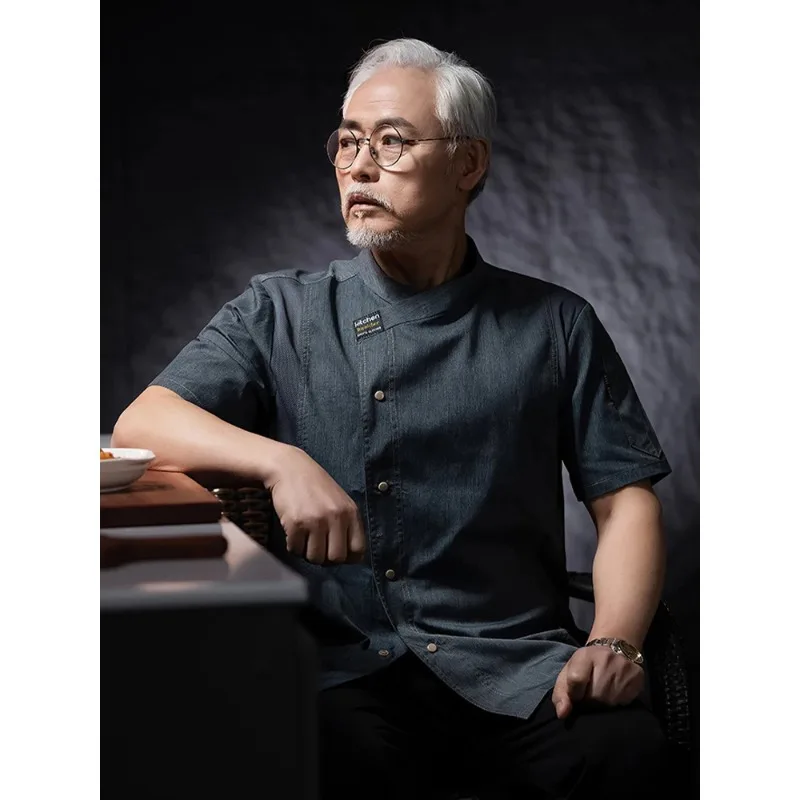 Chef Jacket Coat Cook Hotel Restaurant Canteen Cake Shop Cafe Shirt Cooking Costume Food Service Kitchen