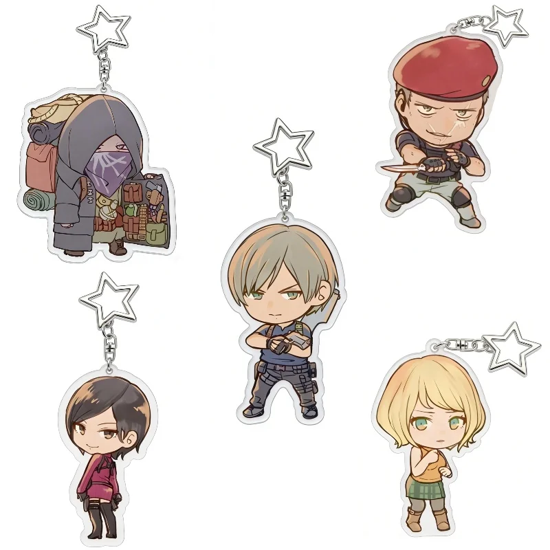 

Resident Evil RE4 Acrylic Keychain Jewelry Fan Key Chain Related Products Leon Creativity Friends Gift Bag Charms Souvenir