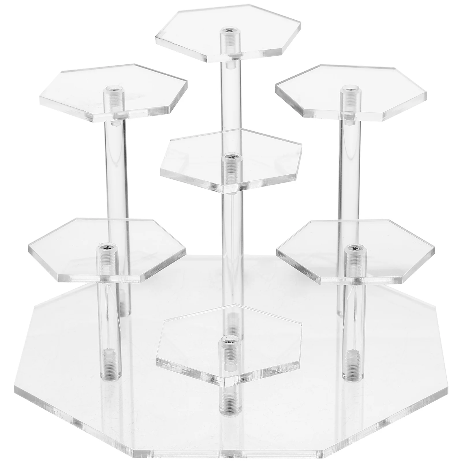

Multi-Layer Acrylic Display Rack Clear Statuettes Stand Storage Shelf For Home Transparent Collection Organizer Handicrafts Rack