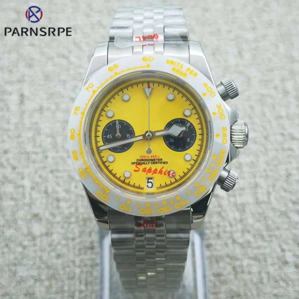 

2025 Новые мужские часы Кварцевые деловые часы Мужские часы Светящиеся водонепроницаемые лучшие роскошные часы Мужской хронограф VK63