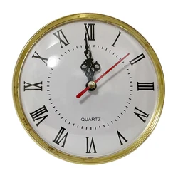 1pcs DIY 130MM Quartz Clock Insert Movement Roman Numeral Replacement Gold Silver Home Deco Wall Clocks