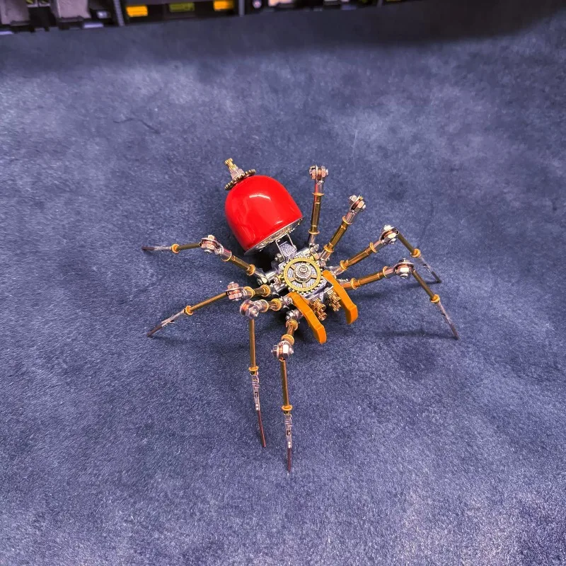 Everbright Store 2026 New Mechanical Spider DIY Handmade Building Block Puzzle Assembly Model Creative Desktop Ornament Birthday