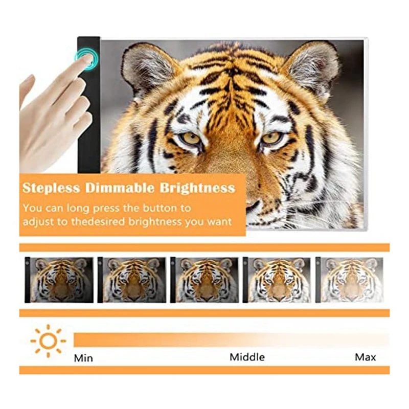 Top-A4 LED Tracing Light Box Sheets A4 Tracing Paper For Drawing Detachable Stand For Diamond Painting Drawing Sketching