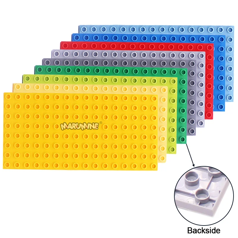 MARUMINE Gạch 8X16 Chấm Bi Cổ Điển Đế 4 Cái/lốc Trẻ Em Ý Tưởng Xây Dựng Phần Xây Dựng Đồ Chơi Giáo Dục Cho Trẻ Em