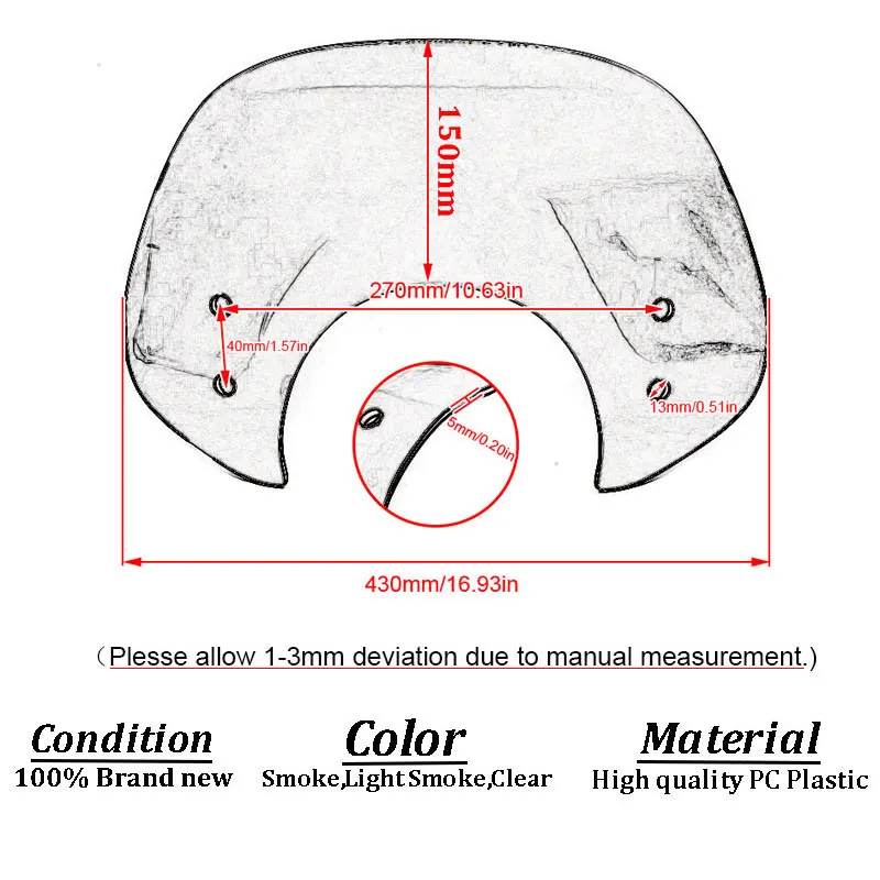 Motorcycle Windshield Windscreen For Vespa Primvera 50 125 150 2017-2023 Primvera150 Wind Screen Shield Deflector Accessories