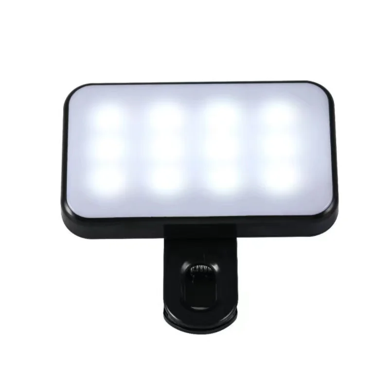 LED Selfie Light Mobile Phone 3-color Fill Light Charging Portable Video LightComputer Conference Light