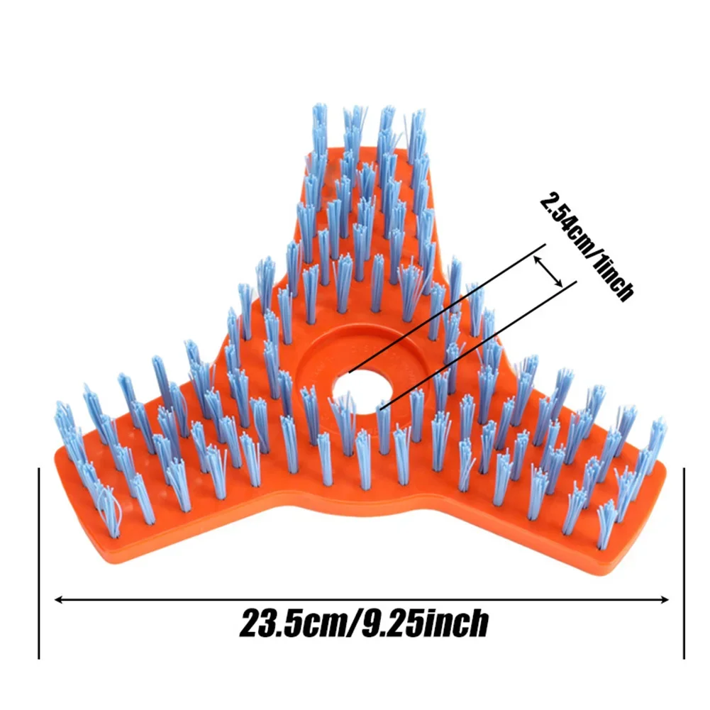 Lawnmower Cleaning Brush ABS Nylon Wave Pattern Bristle For Grass Debris Removal Garden Maintenance Power Tool Accessories