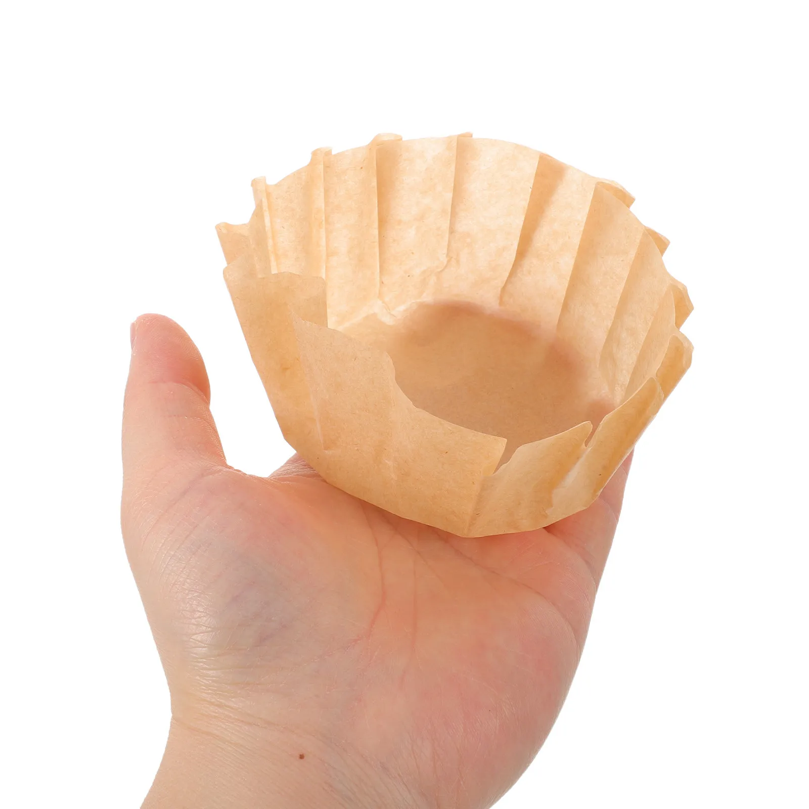 100Pcs Basques Cake Paper Disposable Parchment Liners Space Saving Greaseproof Mini Cake Cups Oven Air Fryer Baking Paper Liners