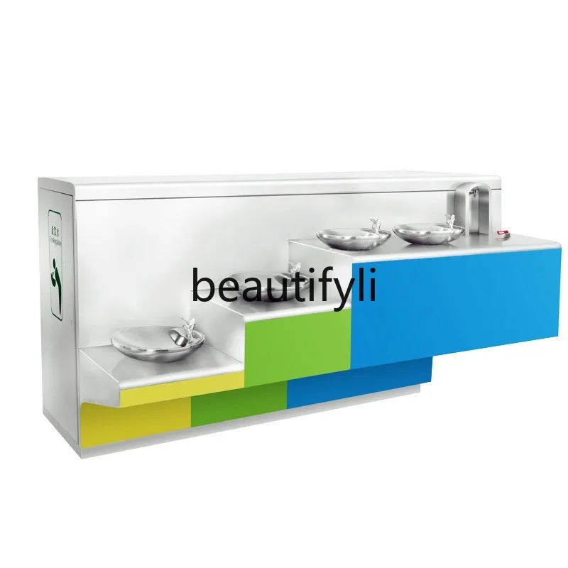 

Outdoor Drinking Water Station Press Nozzle Drinking Fountain Park Community Direct Drinking Machine Stainless Steel
