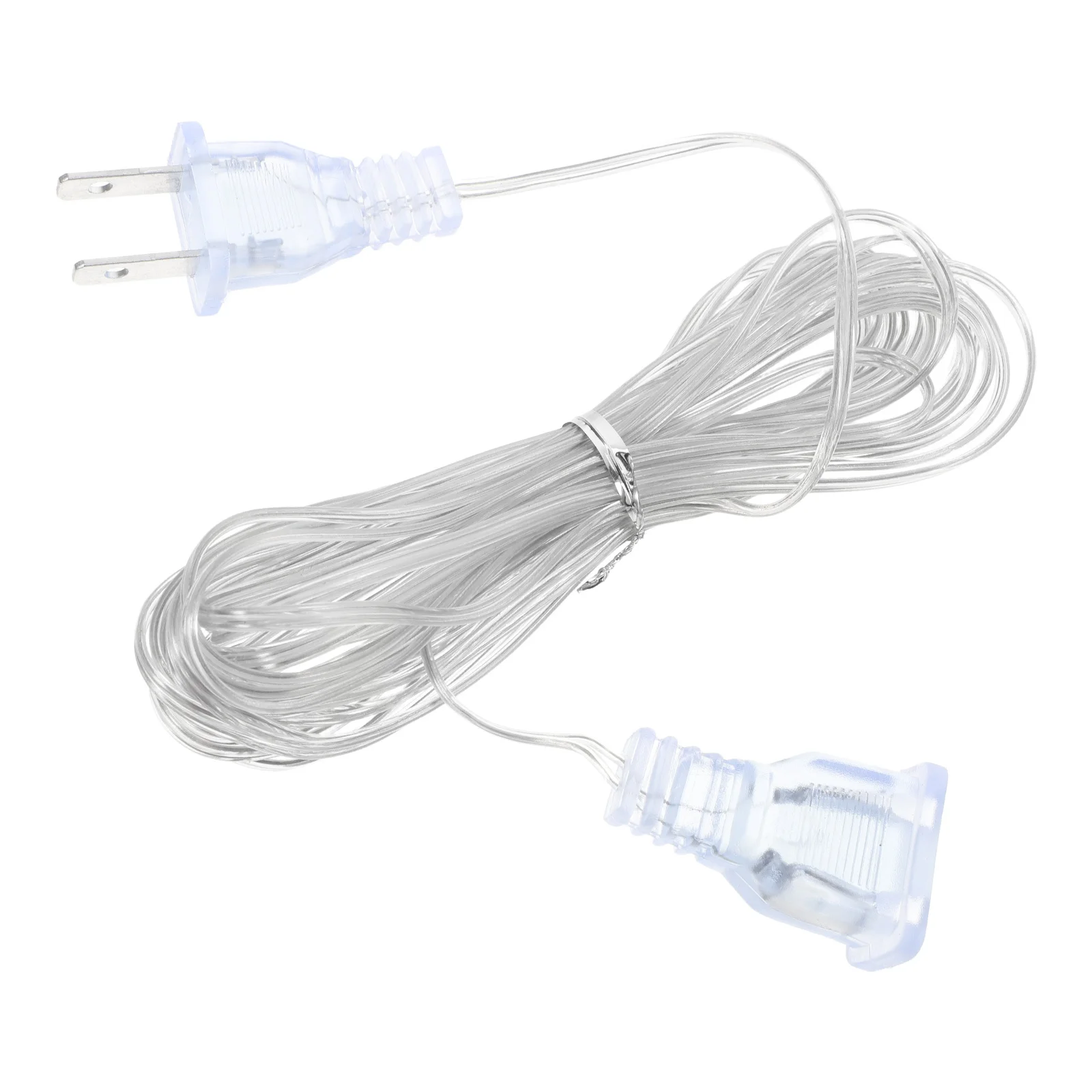 

Portable Small Extension Cable for LED Strip Curtain String Lights Clear Transparent PVC Indoor Plug Light Connector Cord