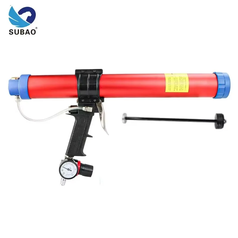 600ml Pneumatic Sealant Gun Dual Use Soft Hard Glass Adhesive Applicator Tool