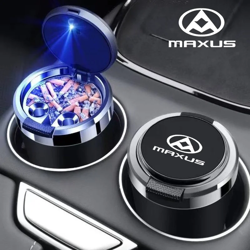 

Car Ashtray Cigarette Ash Holds Cup LED Light Automotive Ashtray For Maxus T60 D60 D90 T70 T90 G10 G20 G50 G90 V80 V90 Euniq 5 6