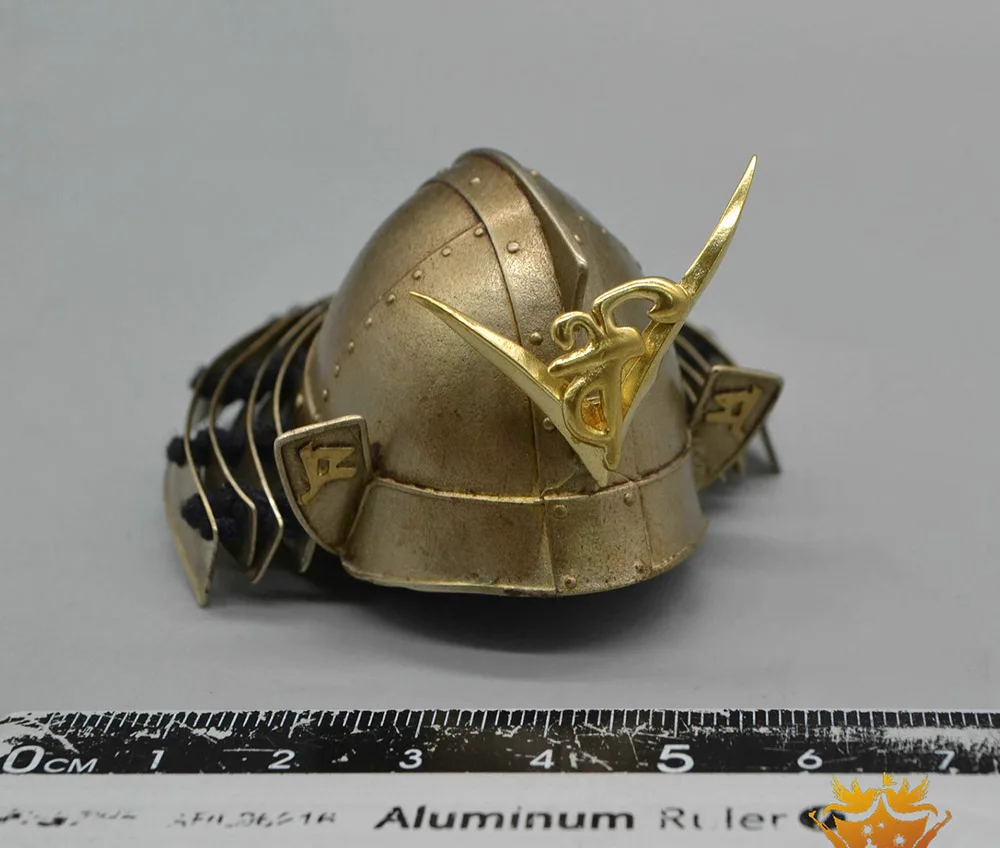 1/6 IQO DM002 Vintage Asia Japan Dragon Warrior State Soldier General Alloy Material Helmet 2 Types For 12