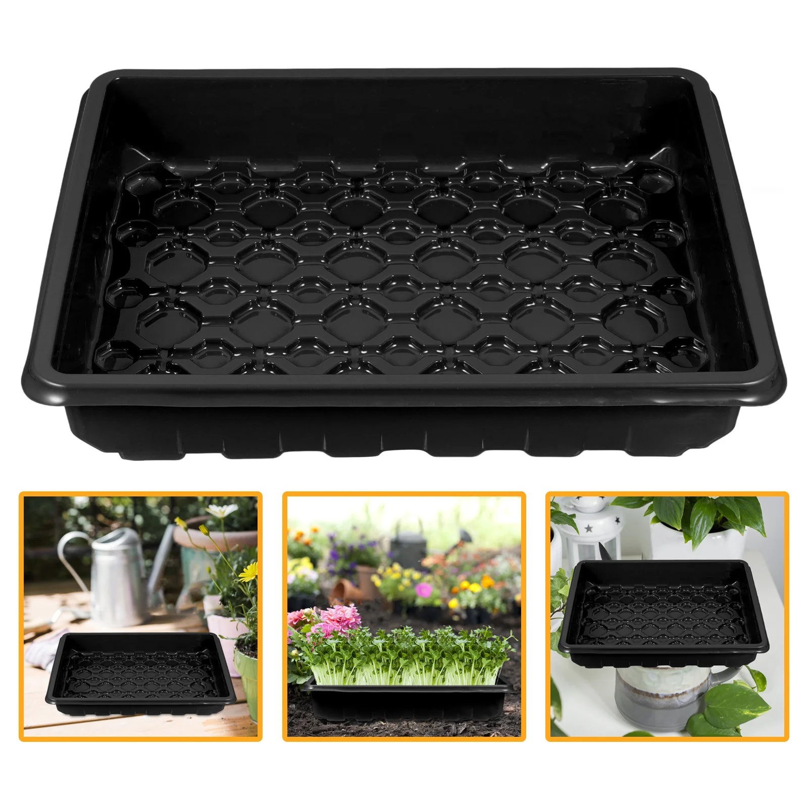 

Breathable Seedling Tray Extra Large Size for Indoor Seed Starting and Plant Growing Reusable Garden Nursery Supply Grow Tray